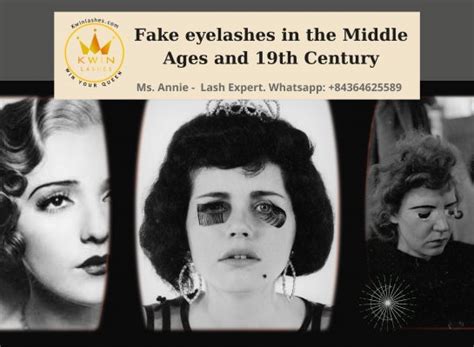 what are fake eyelashes called in the 1800s
